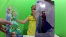 New FROZEN Fever Elsa and Anna Dolls Unboxing Surprise