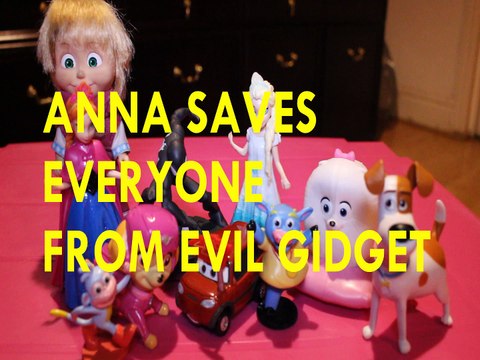 ANNA SAVES EVERYONE FROM EVIL GIDGET + MASHA BOOTS SKYE CARS 3 BENNY MAX ELSA SPIDERMAN Toys Video