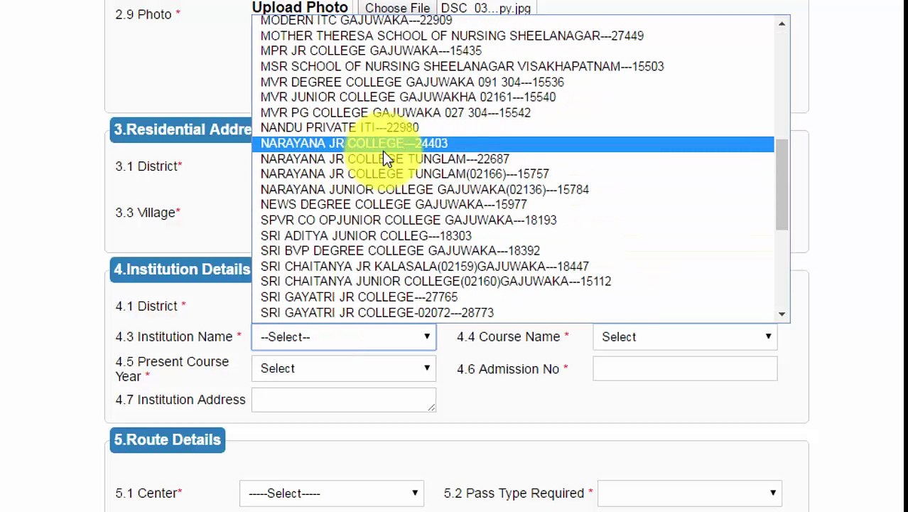 APS RTC Bus pass online