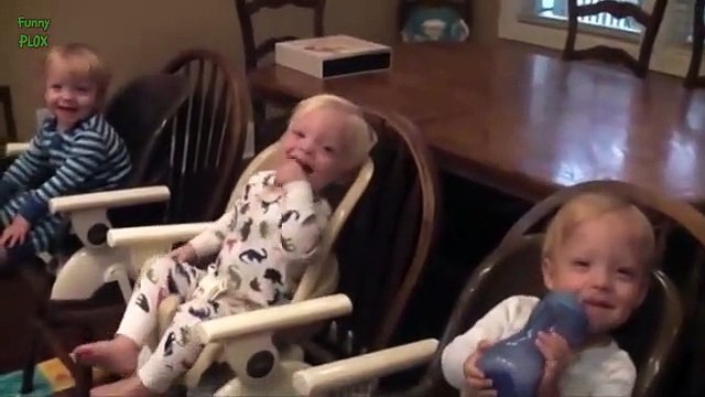Funny Triplet Babies Laughing Compilation 2014