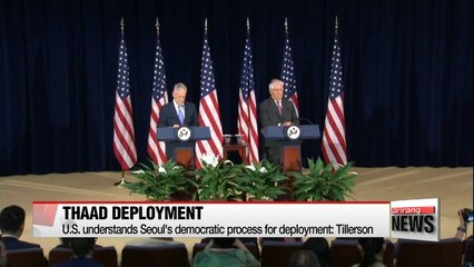 Tải video: U.S. understands Seoul's democratic process for THAAD deployment: Tillerson