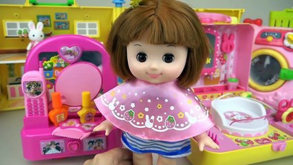 Baby doll and beauty hair shop toys play
