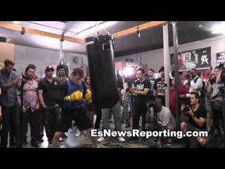 Canelo Alvarez Killing The Heavy Bag