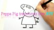 PEPPA PIG Transforms into Inside Out JOY custom drawing and coloring