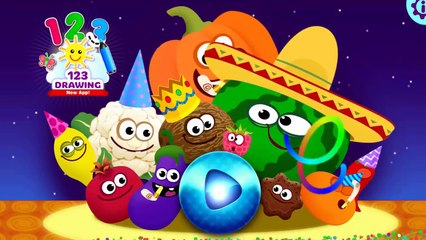 Baby Learning Colors Games Baby Learn Letter, Number, Puzzles With Food | Educational Kids