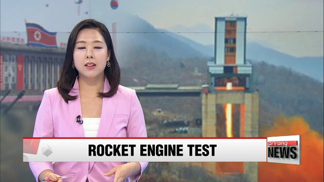 U.S. officials say North Korea tested rocket engine that could power ICBM