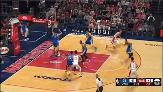 NBA 2K17 Stephen Curry & Klay Thompson  Highlights vs Wizards 2017.02.2