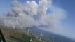 Images spectaculaires des incendies au Portugal filmées dans un Avion bombardier d'eau