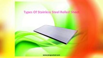 Types Of Stainless Steel Rolled Sheet