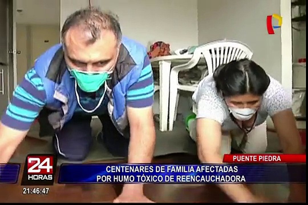 Puente Piedra: familias afectadas por humo tóxico de fábrica reencauchadora