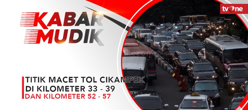 Titik Macet Tol Cikampek di KM 33-39 dan KM 52-57