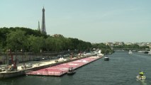 Journées olympiques à Paris: une piste d'athlétisme sur la Seine