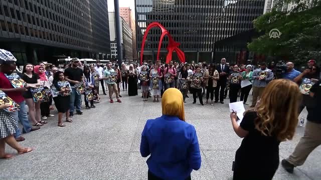 ABD'de Öldürülen Müslüman Genç Kız Chicago'da Anıldı