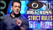 Salman Khan's Bigg Boss 11 Goes STRICT With Contestant | Bigg Boss 11 Rule Book