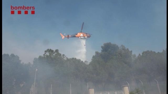 Una colilla, posible origen del incendio de Sant Fruitós de Bages