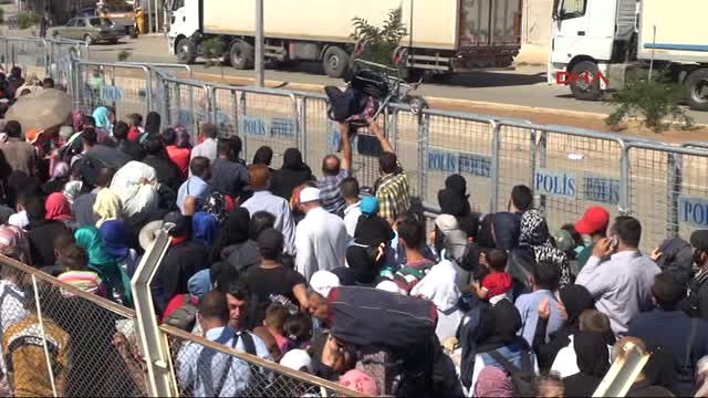 Kilis Bayram Için Ülkesine Geçen Suriyeli Sayısı 70 Bine Ulaştı