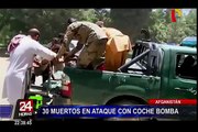 Afganistán: al menos 30 muertos tras atentado con coche bomba