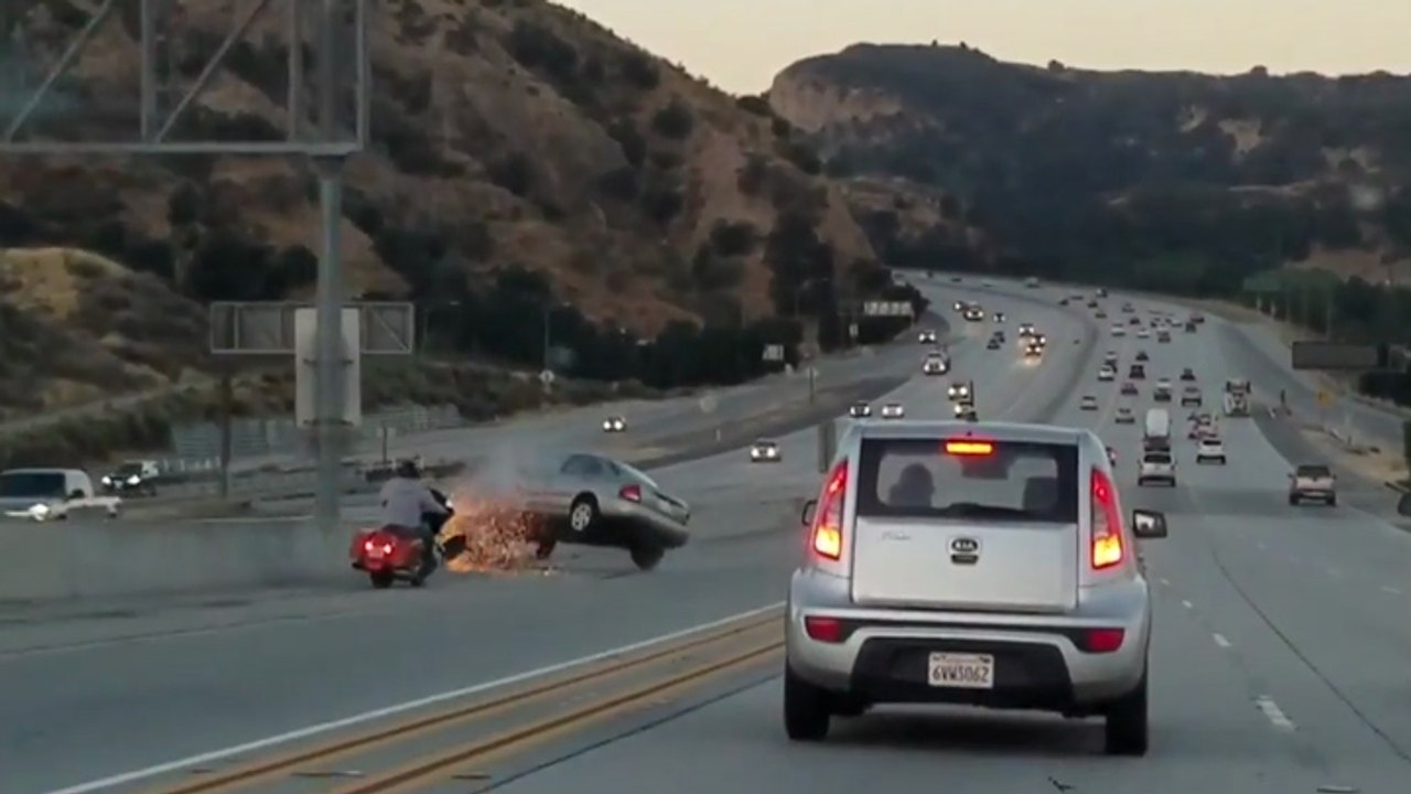 Road rage entre un motard et un automobiliste