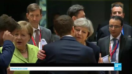 Les premiers pas de Macron à Bruxelles