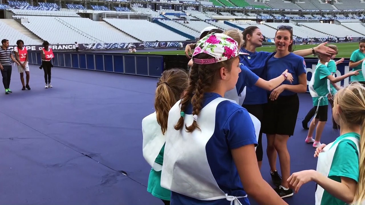Cérémonie d'ouverture UNSS finale Coupe de France PSG ANGERS