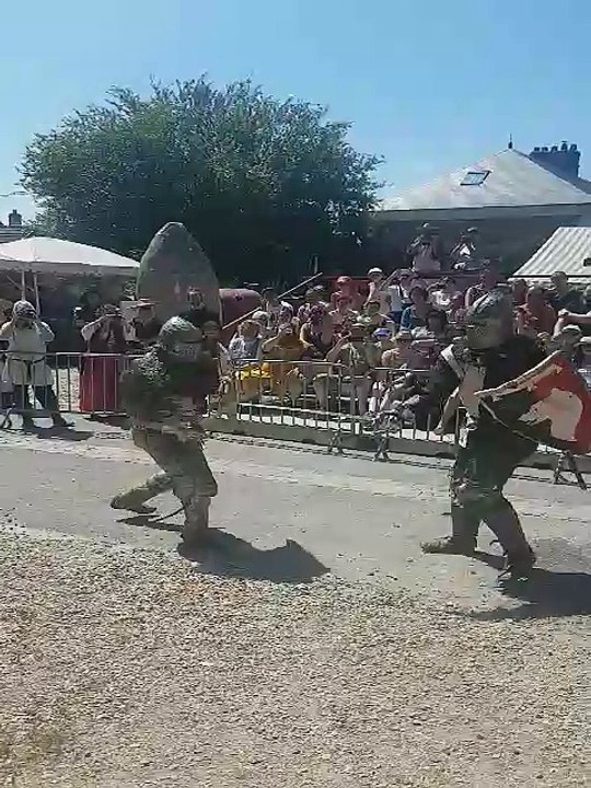 fete medievale dde janvry 2017 combats d'hommes en armure ,beour