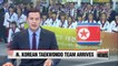 N. Korean taekwondo performance team arrives in Seoul ahead of World Taekwondo Championships in Muju