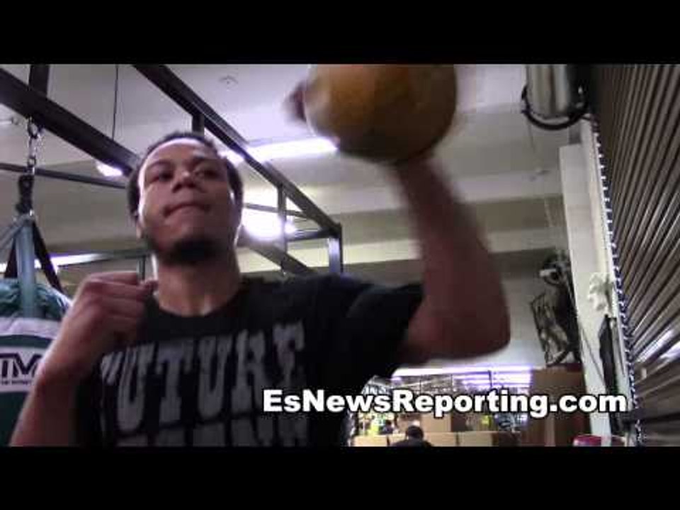 speed bag work mayweather boxing club kevin new...