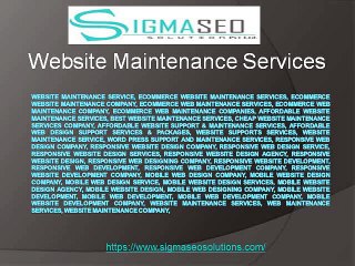 Website Maintenance Services