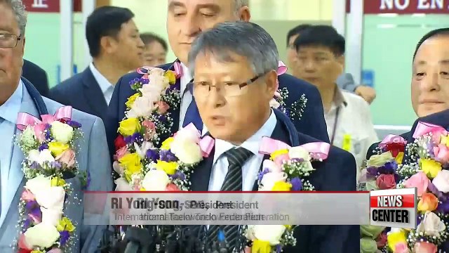 N. Korean Taekwondo team given warm welcome in first inter-Korean exchange of Moon-presidency