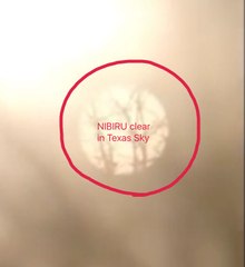 Extremely Large NIBIRU Planet in Texas sunrise OMG its BIG