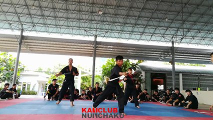 Part 7 - KAN Club (Quận 9) biểu diễn côn nhị khúc cơ bản. Nunchaku girl. www.KANCLUB.com