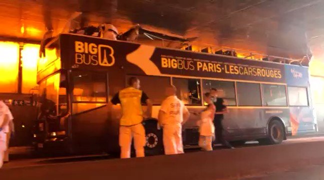 Several Injured After Open-Top Tourist Bus Crashes Into Bridge in Paris