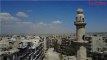 Les ruines de la ville d’Alep filmées par un drone