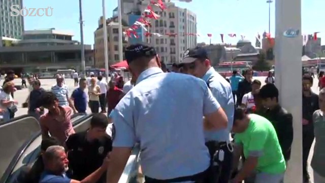 Kolu yürüyen merdivene sıkıştı, feryadı yürek dağladı