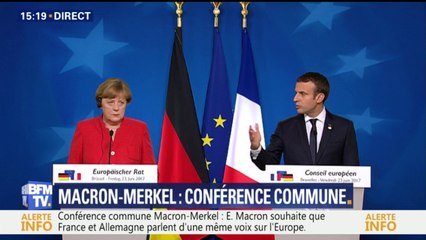 Macron: "La symbiose entre la France et l'Allemagne condition nécessaire pour que l'Europe avance"
