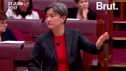 La sénatrice Penny Wong en a eu marre d'être interrompue au Sénat australien