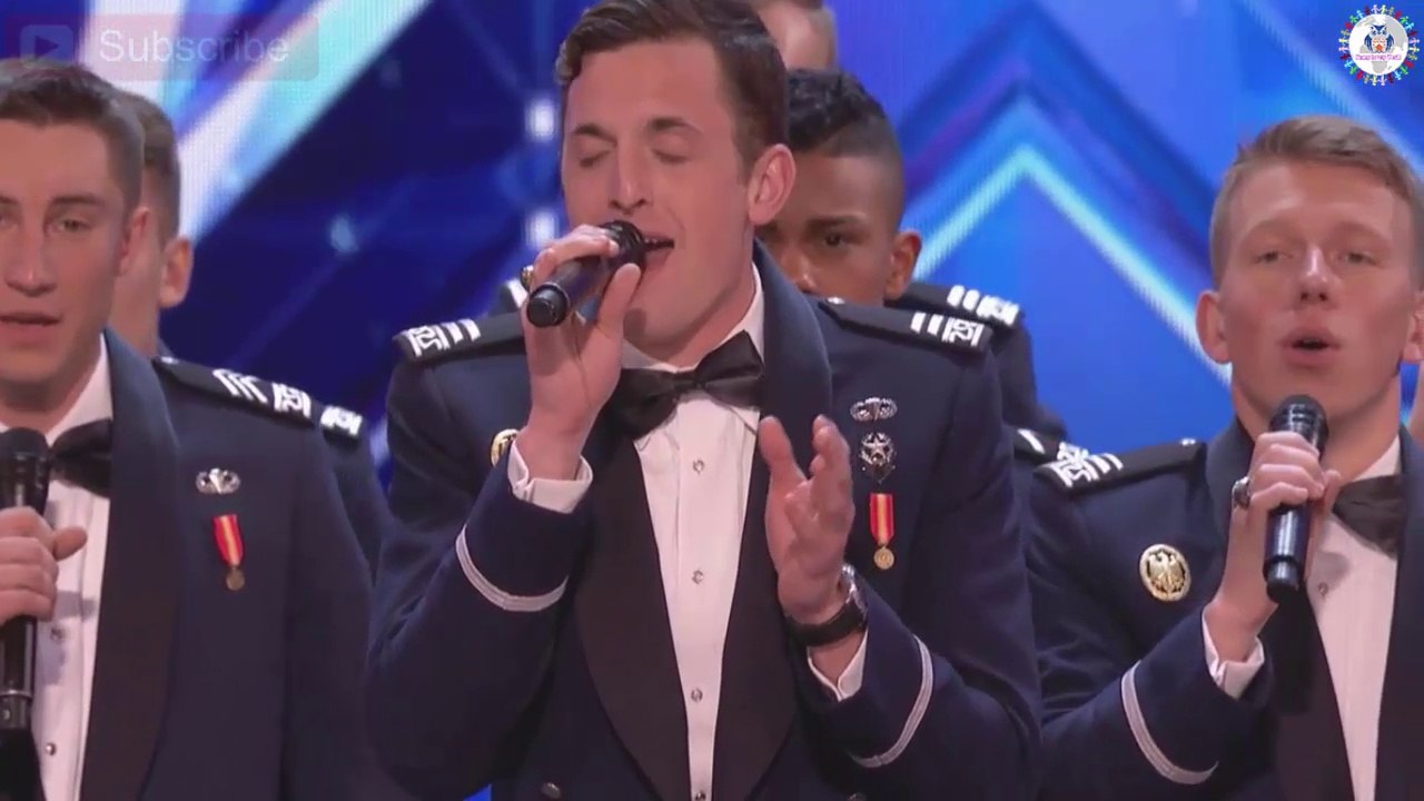 In The Stairwell : Handsome Air Force Academy Singers  | America's Got Talent 2017  | Drag Me Down"