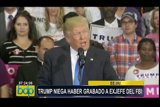 EEUU: Donald Trump niega que existan grabaciones de conversaciones con Comey
