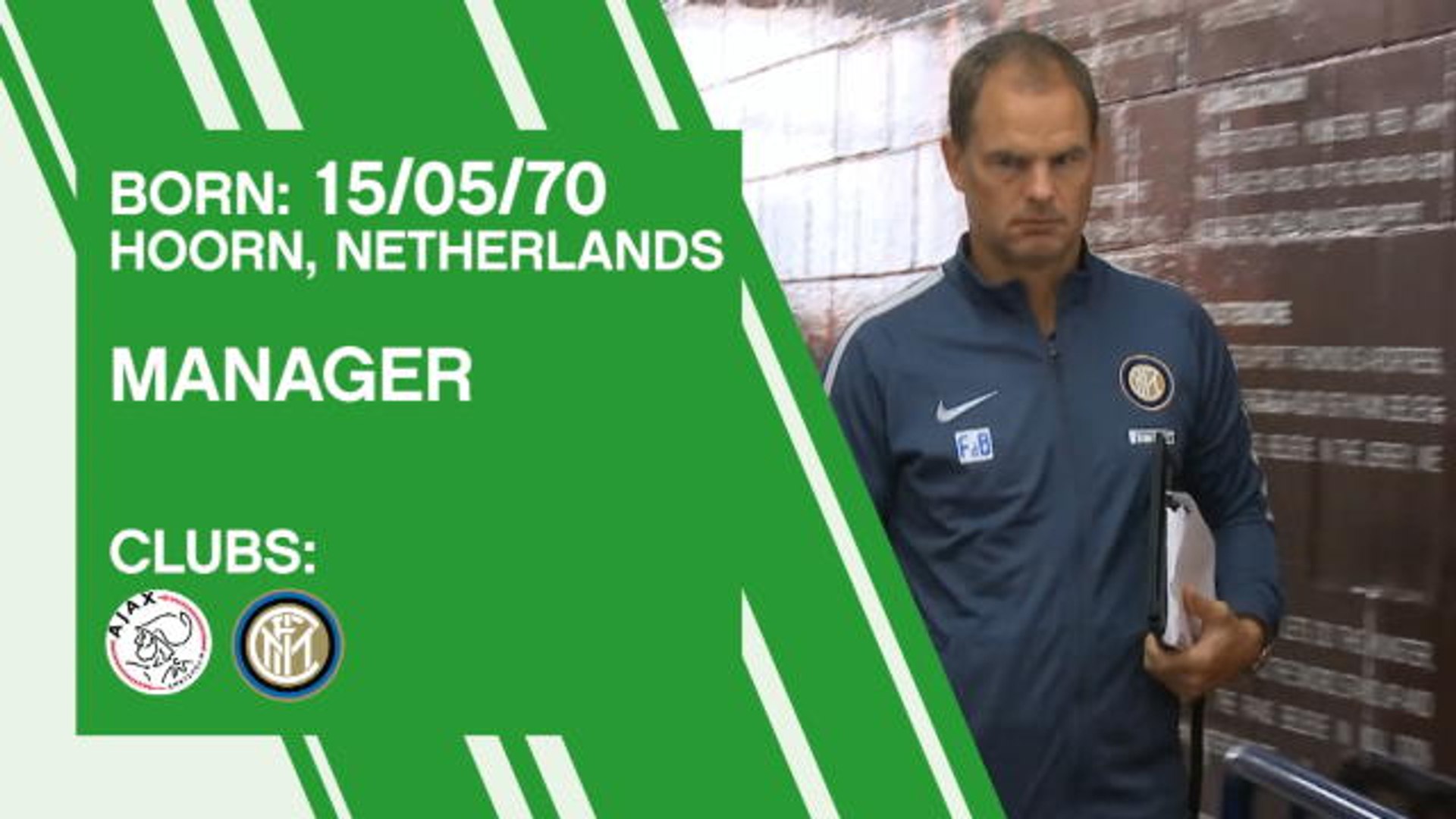 ⁣Frank de Boer - manager profile