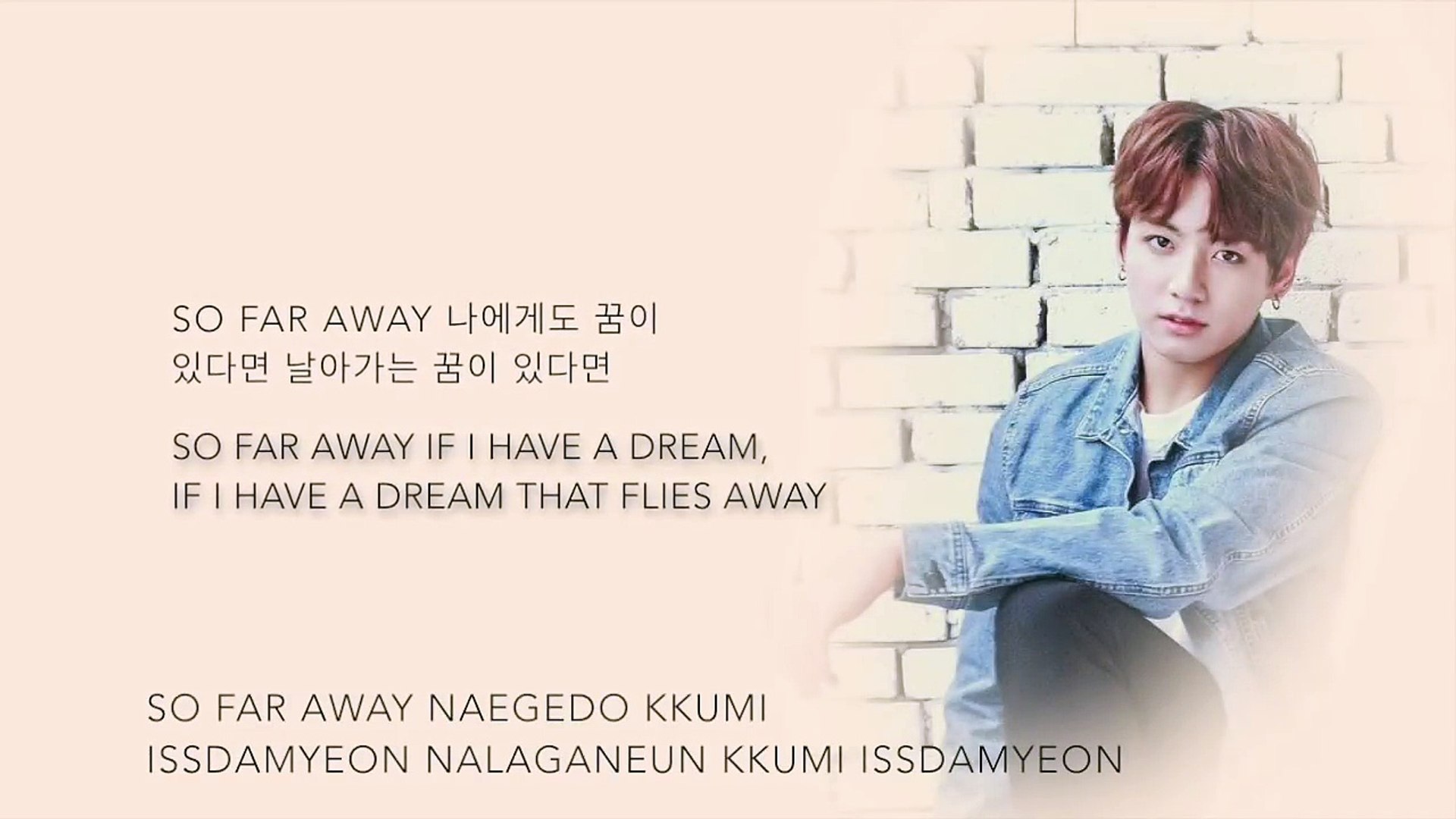 Bts Suga Jin Jungkook So Far Away Suga 진 정국 Ver Han Rom Eng Lyrics Video Dailymotion