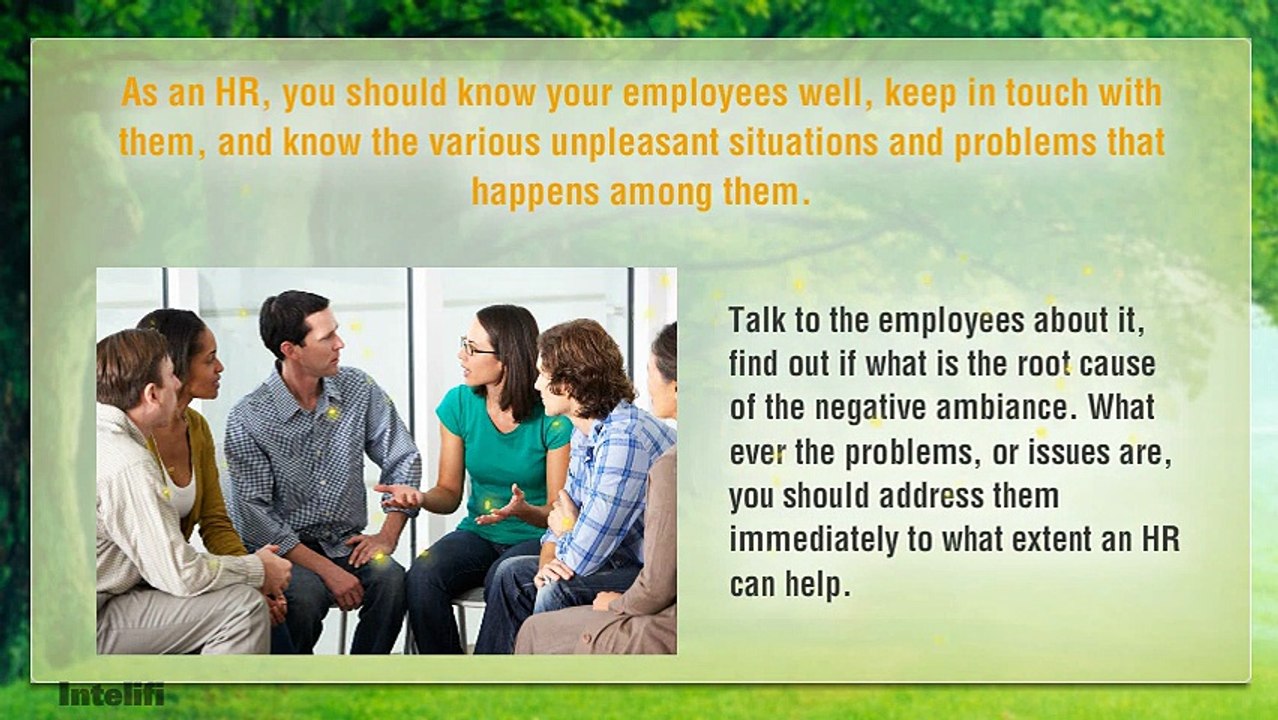 Human Resource: Eliminate Workplace Negativity