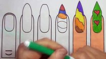 Les couleurs pour enfants à Apprendre avec ongle couleurs pour enfants apprentissage vidéos