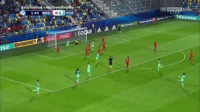 Edgar Ie Goal HD - FYR Macedonia U21 0 - 1 Portugal U21 - 23.06.2017 (Full Replay)