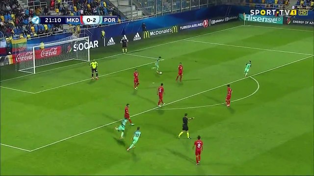 Bruma Goal HD - FYR Macedonia U21 0 - 2 Portugal U21 - 23.06.2017 (Full Replay)