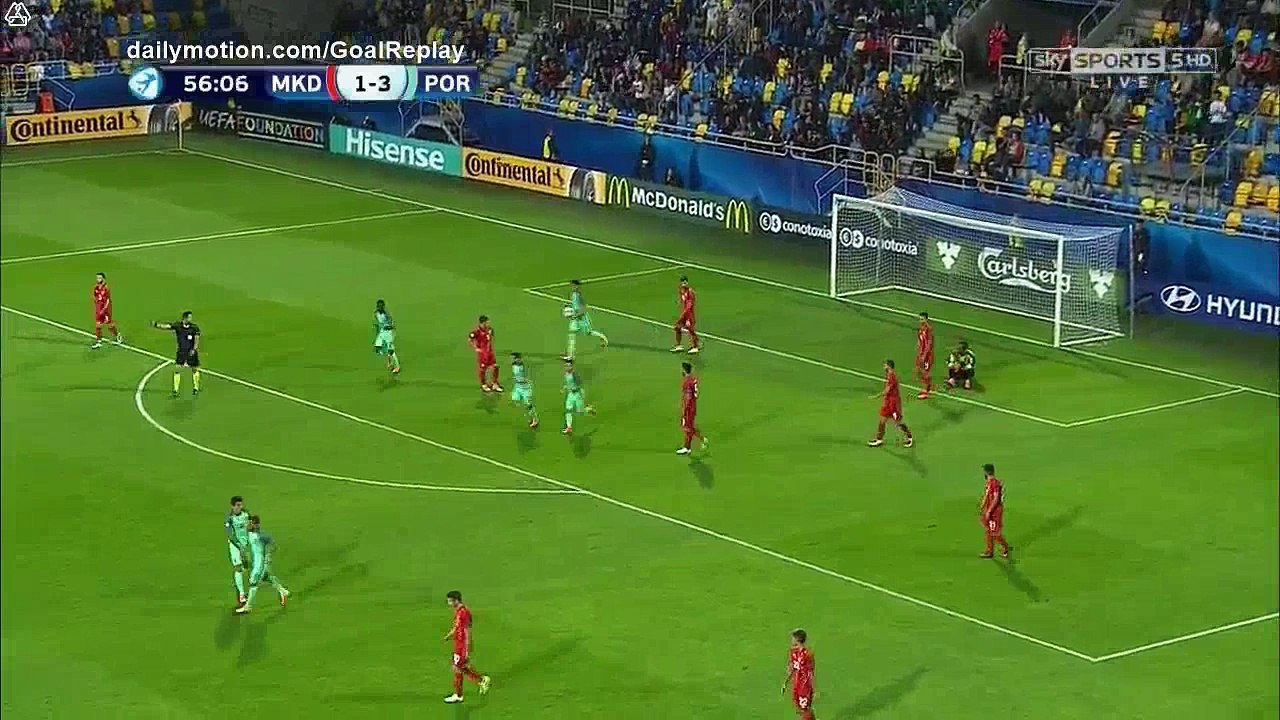 Daniel Podence Goal HD - FYR Macedonia U21 1 - 3 Portugal U21 - 23.06.2017 (Full Replay)