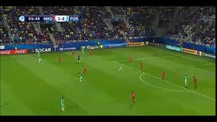 Daniel Podence Goal vs Macedonia U-21 (1-3)
