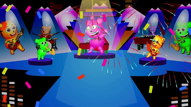 My cute Gummy Bear dancing finger family rhymes and songs for children | kids toys fun vid