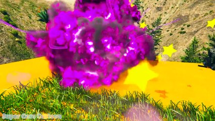 LEARN COLOR LAWN MOWERS + TRACTOR w/ Superheroes Cartoon for kids Nursery rhymes