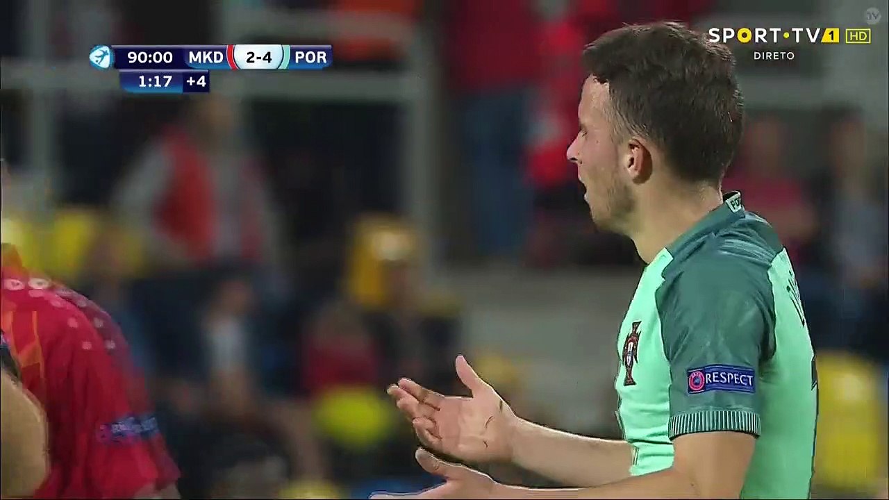 Diego Jota RED CARD HD - FYR Macedonia U21 vs Portugal U21 - 23.06.2017 (Full Replay)