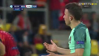 Diego Jota Strange Red Card vs Macedonia U-21!